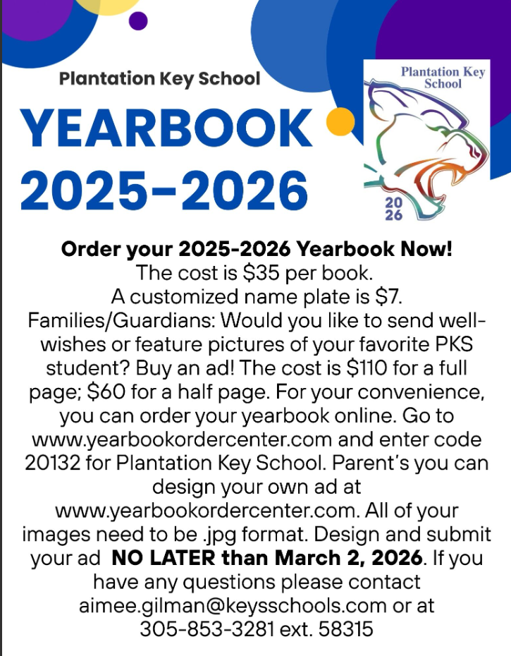 flyer for purchasing yearbook 