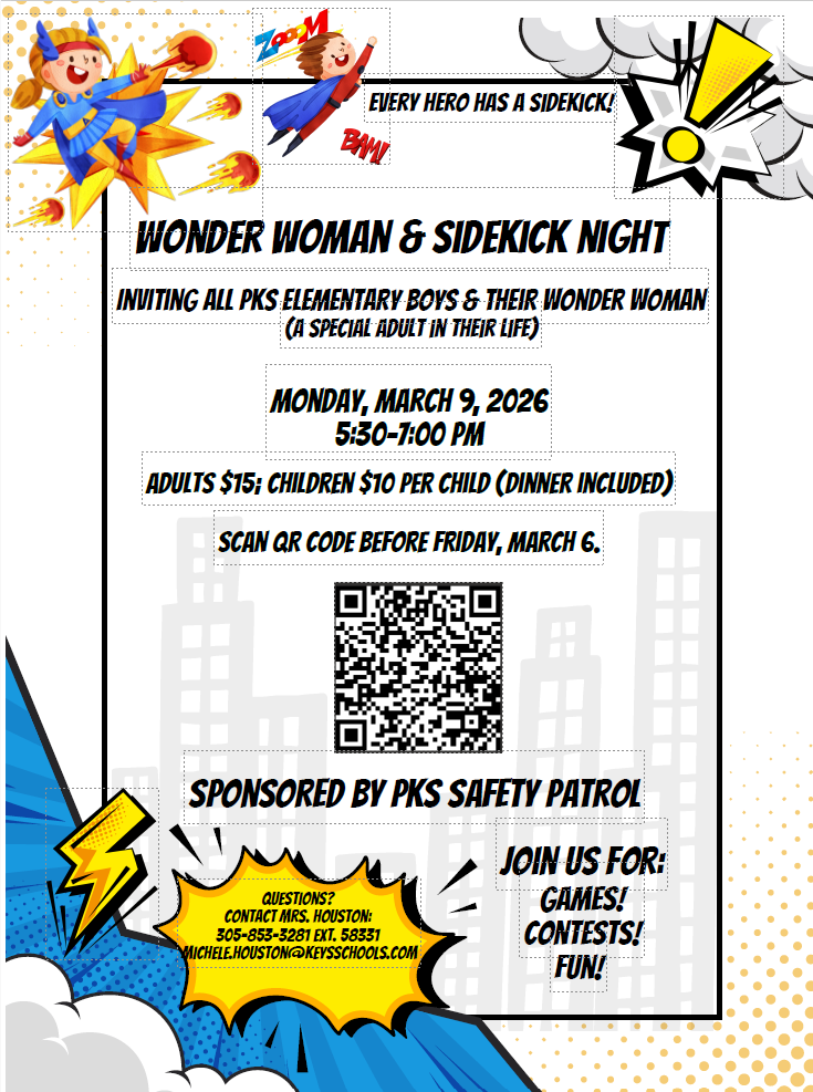 flyer for elementary boys game night with important woman in life ( moms)