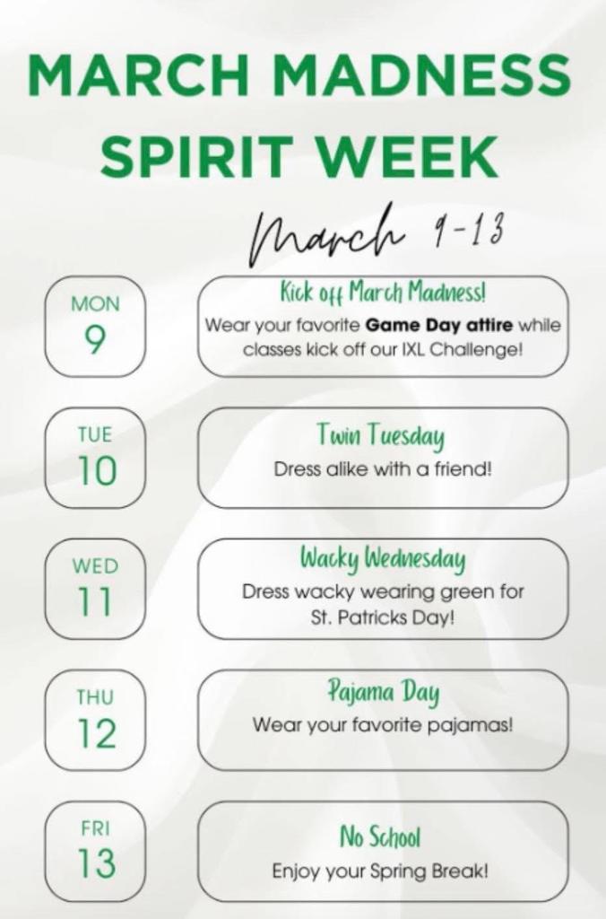 March Madness Spirit Week