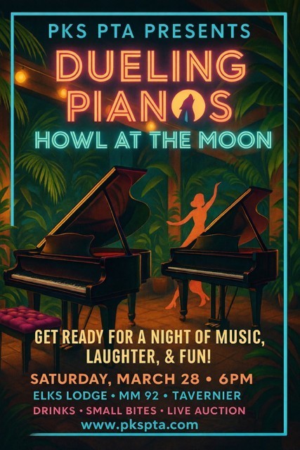 flyer for howl at the moon PTA fundraiser
