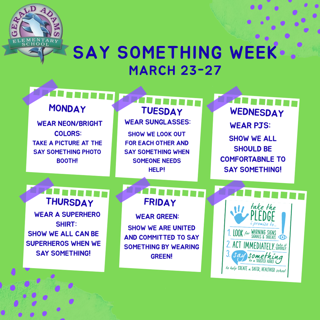 Say Something Week 