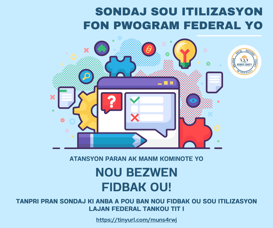 Use of Federal Funds Survey Haitian Creole