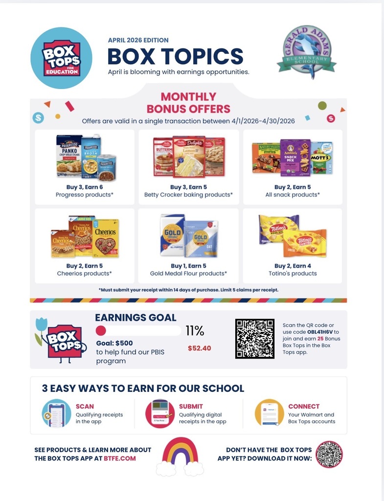 Box Tops For GAE