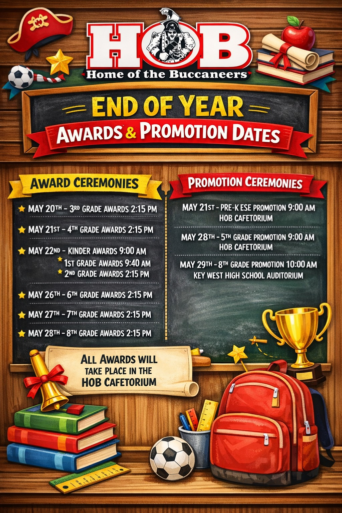 List of award and promotion dates coming up in May