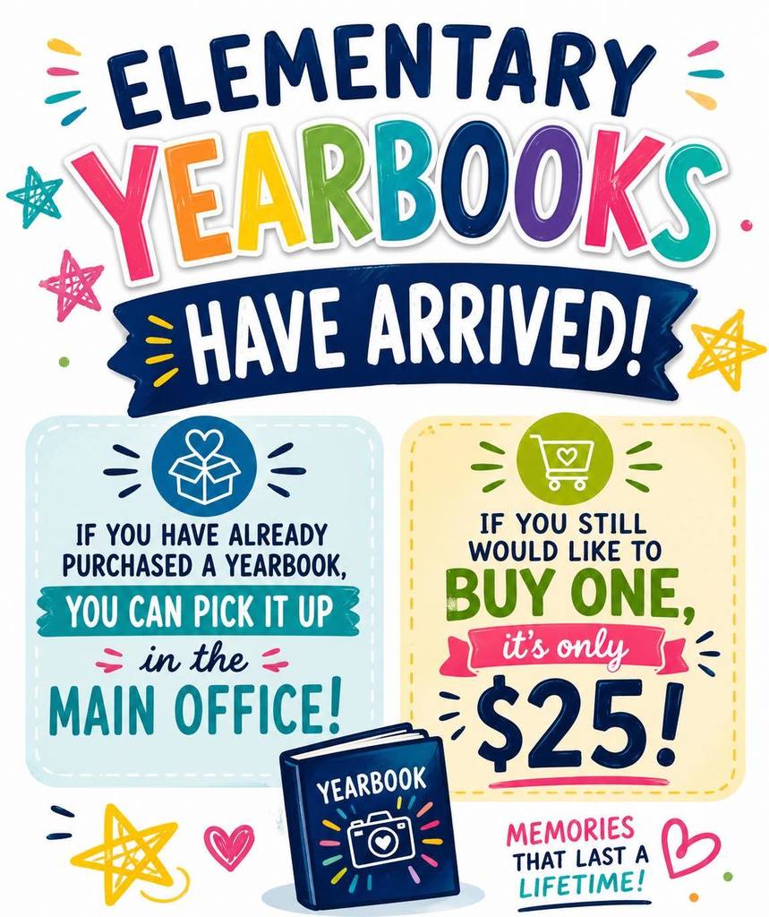 Elementary Yearbooks have arrived