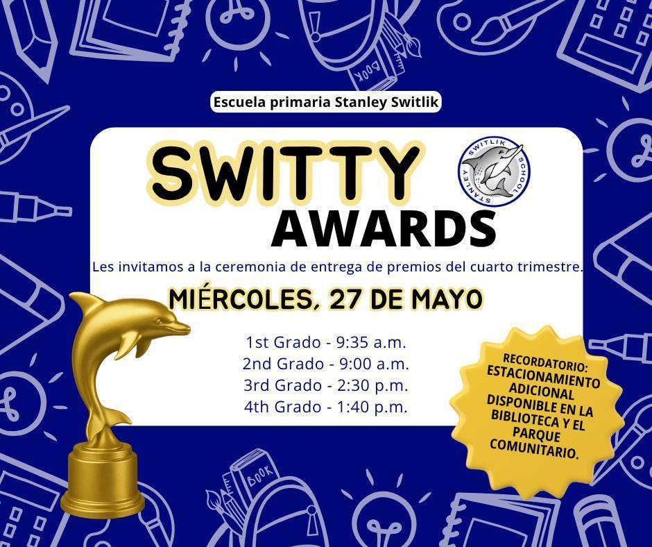 Swittys Awards Wednesday May 27th - Spanish
