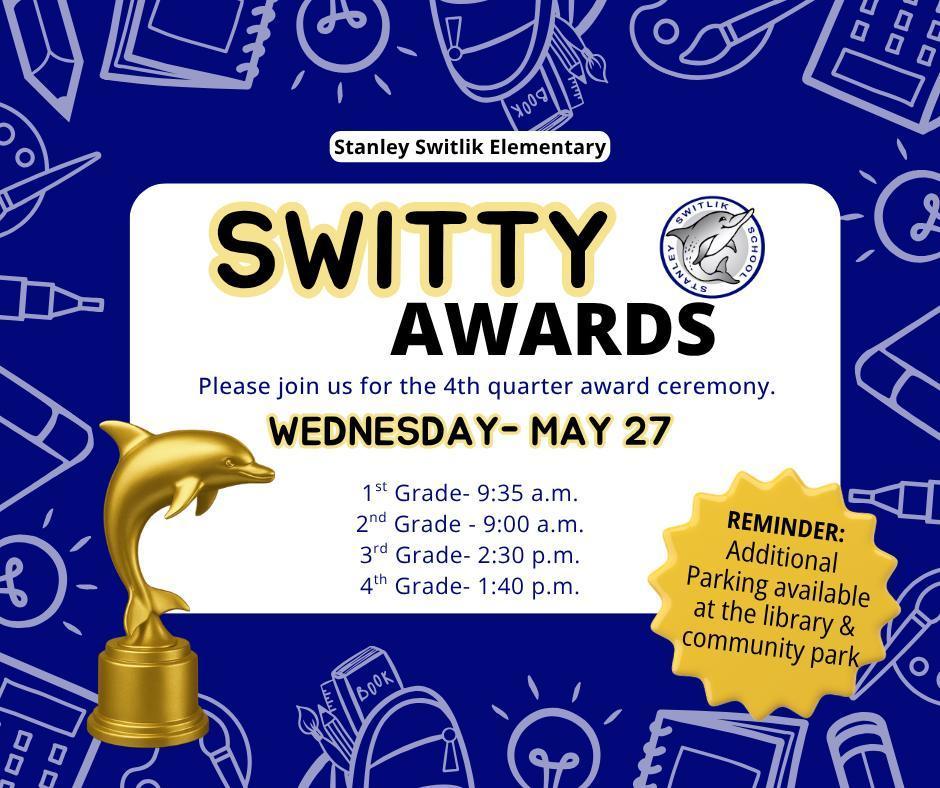 Swittys Awards Wednesday May 27th - English
