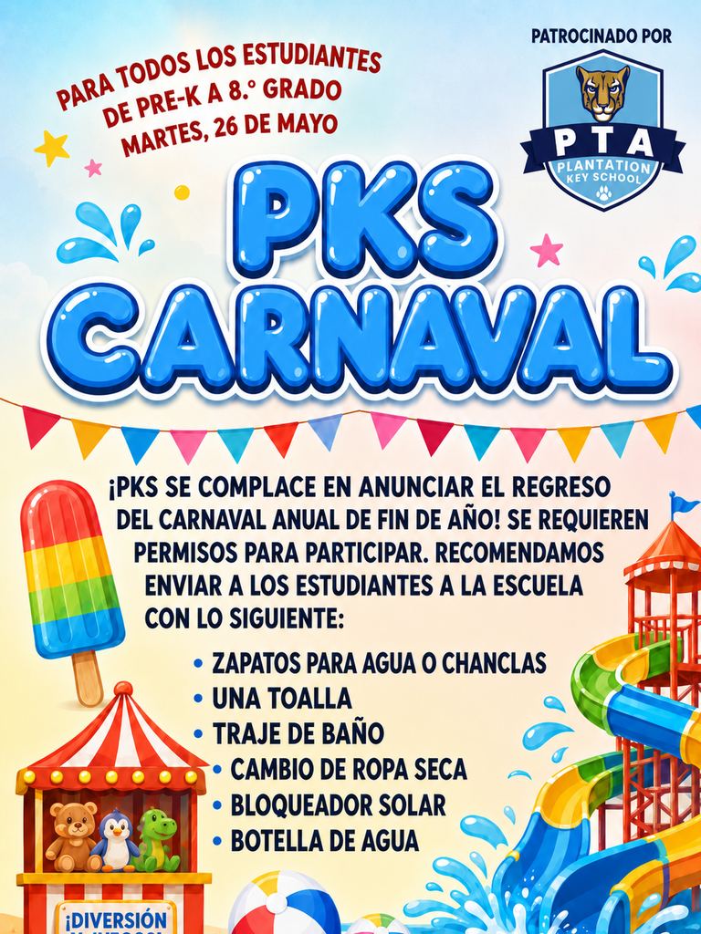 PBIS carnival flyer in spanish