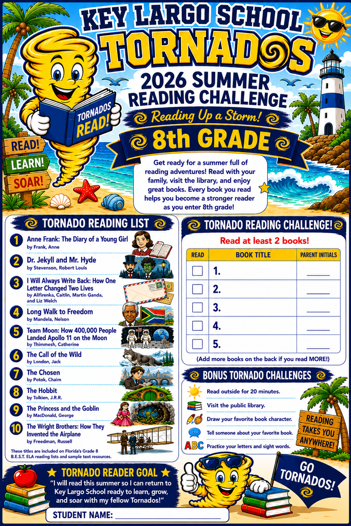 8th  Grade Summer Reading