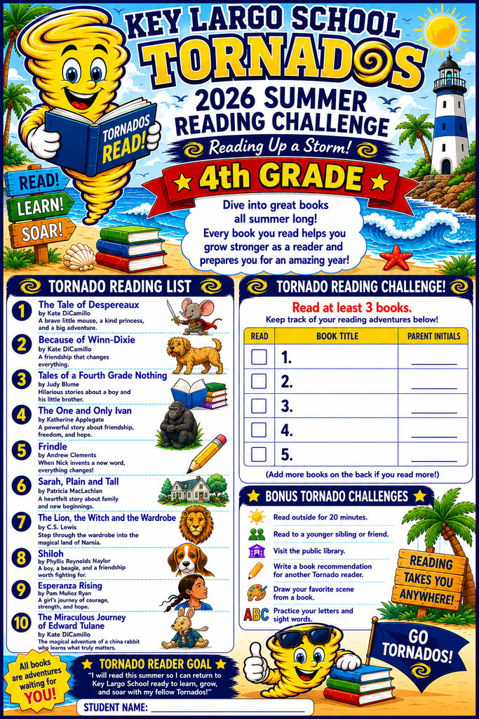 4th  Grade Summer Reading 
