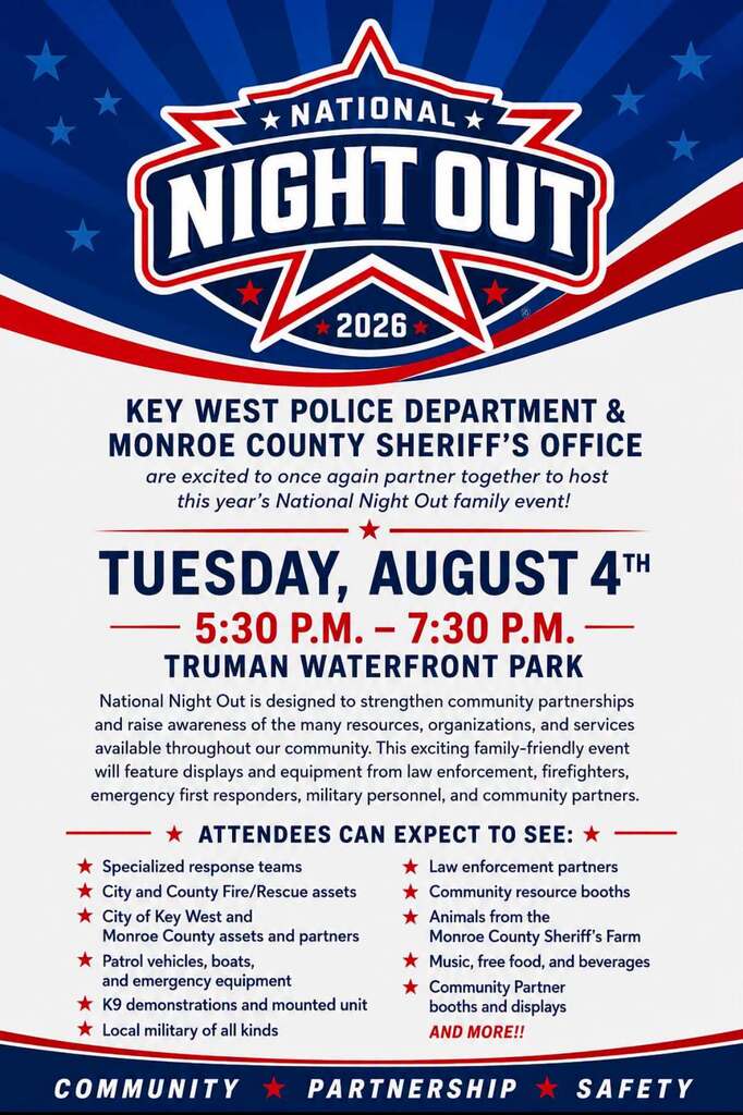 National Night Out is August 4th at the Truman Waterfront Park