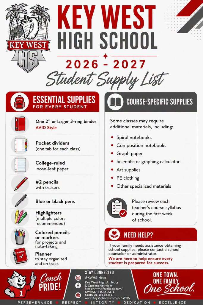 Student Supply List