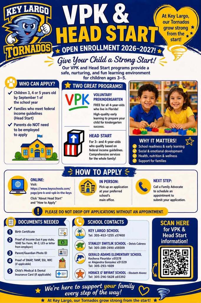 VPK and Head Start Open Enrollment Now Open! English version