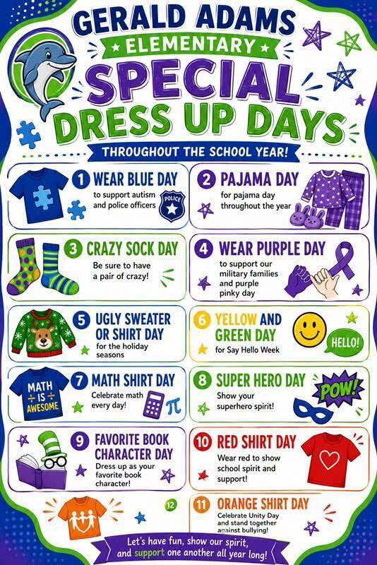 Special Dress Up Days