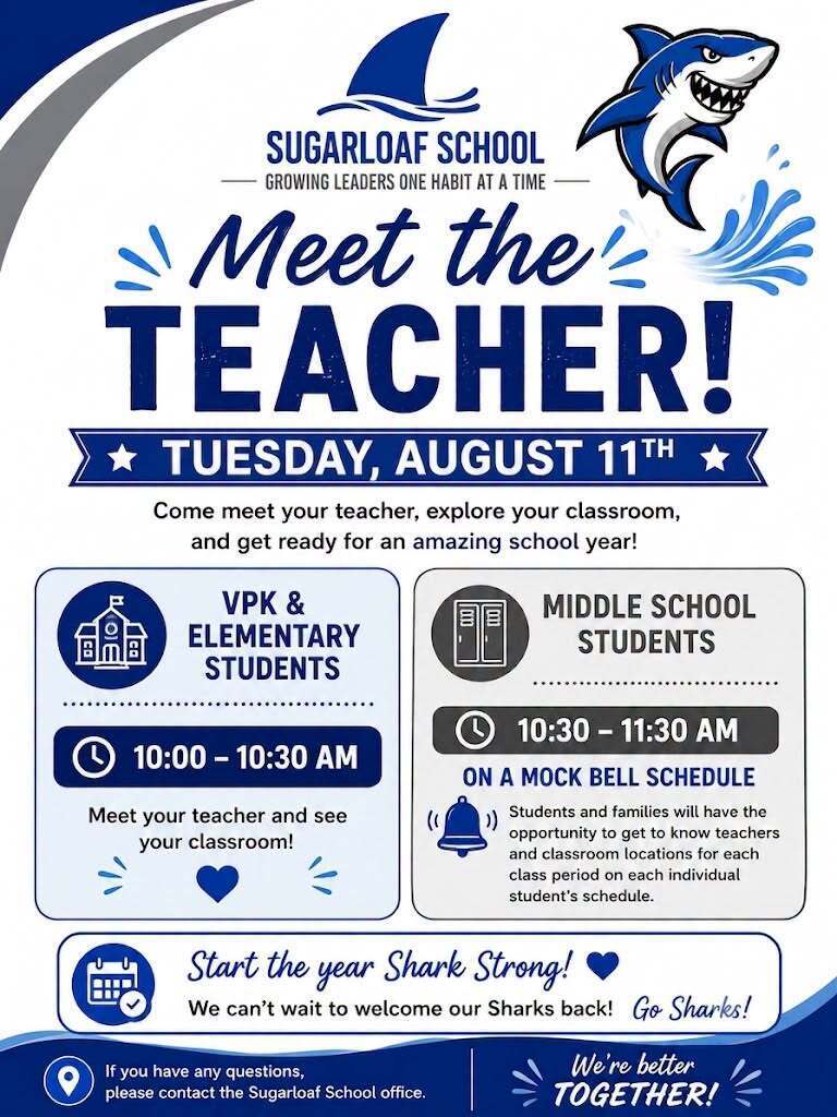 Meet the Teacher August 11th