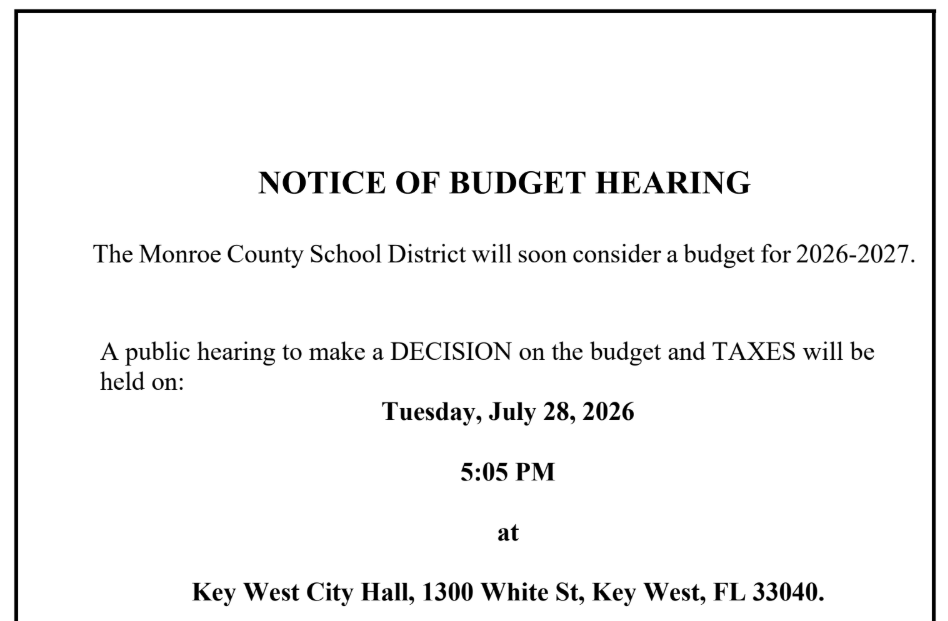 Notice of Budget Hearing