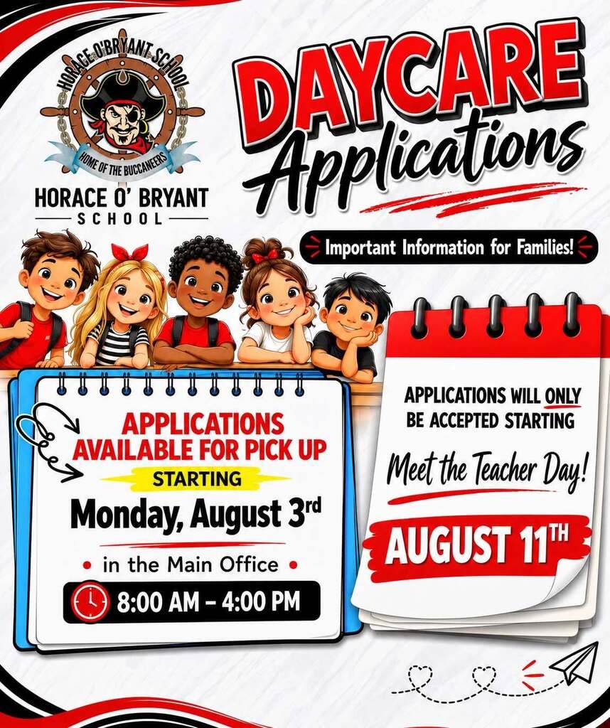 Daycare applications are now available through August 11th