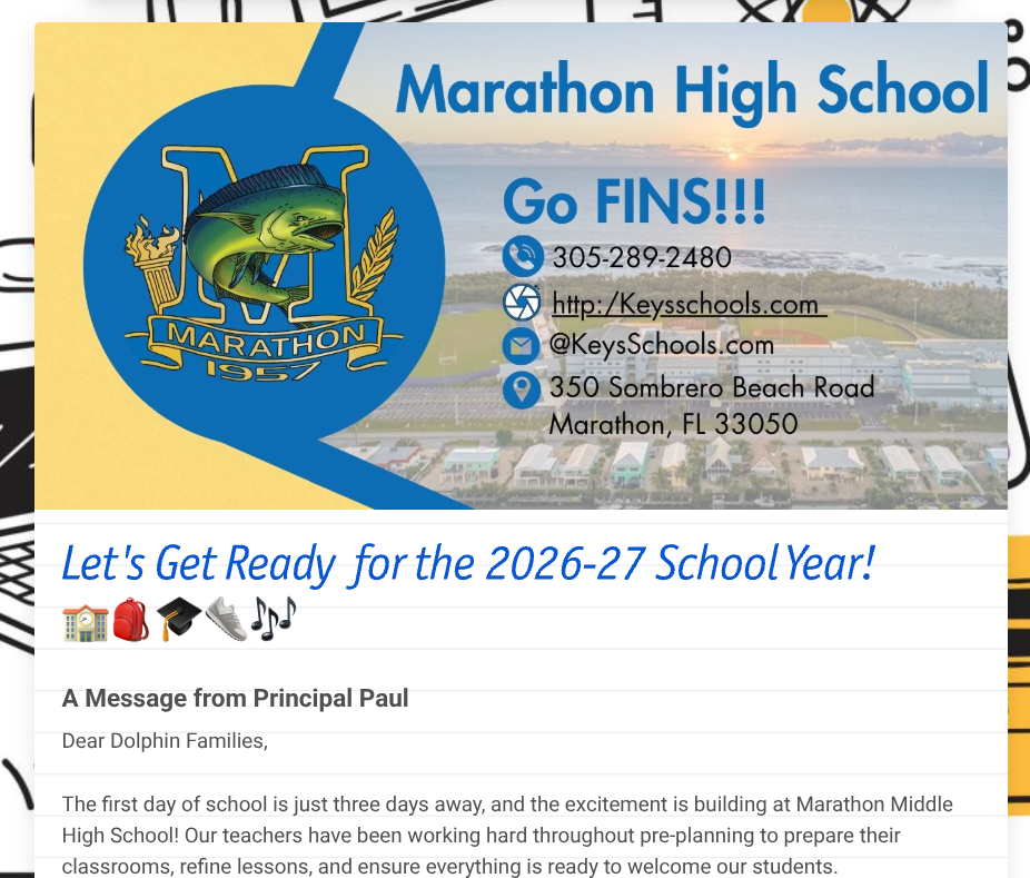 Principal's Newsletter