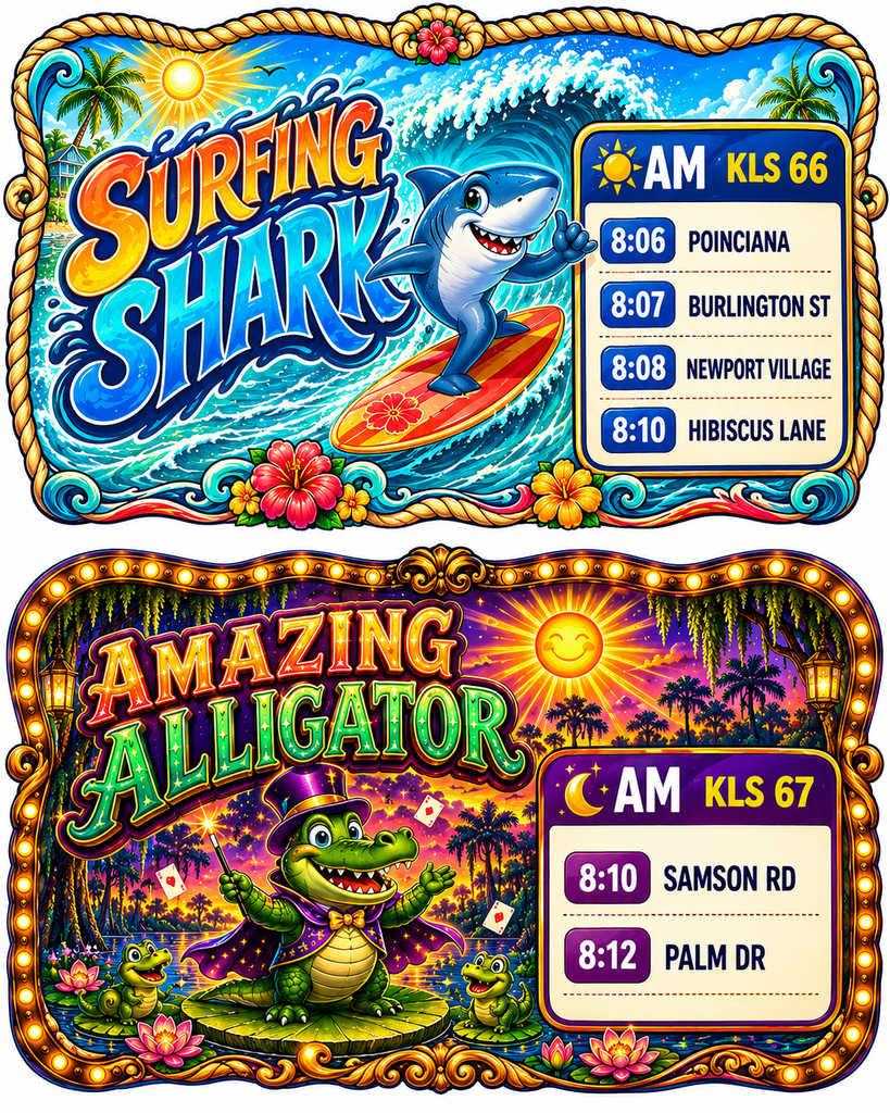 Surfing Shark Amazing Alligator