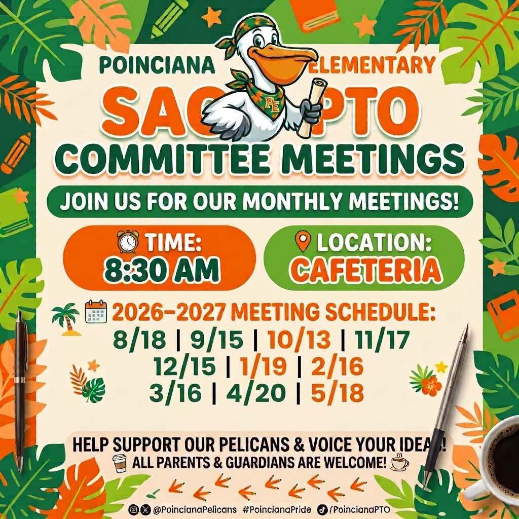 SAC PTO Committee Meetings