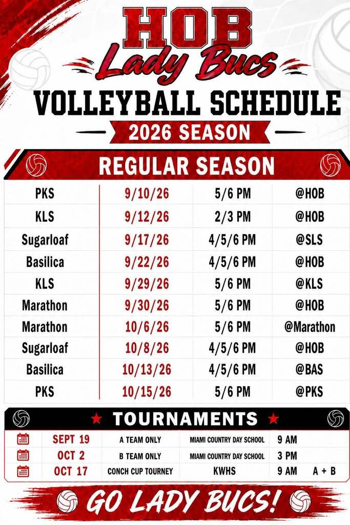 Volleyball schedule