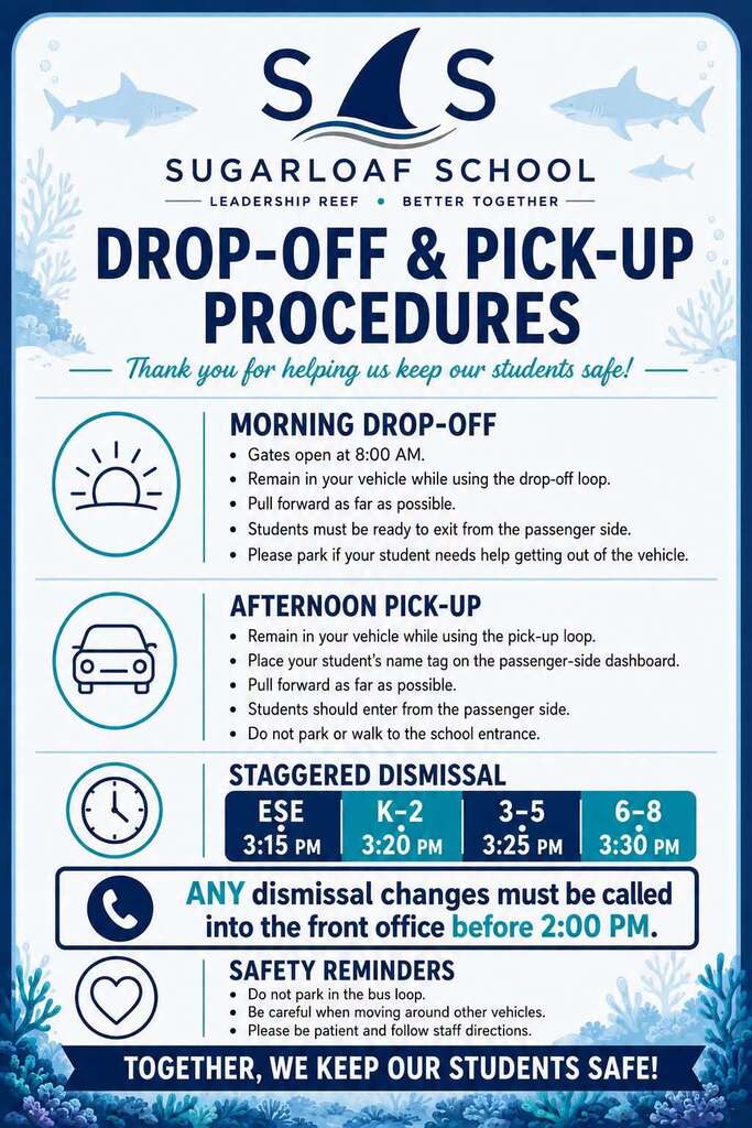 Drop off and pickup procedures