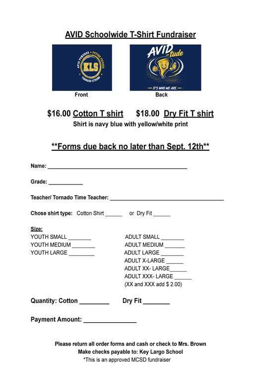 AVID Shirt sales