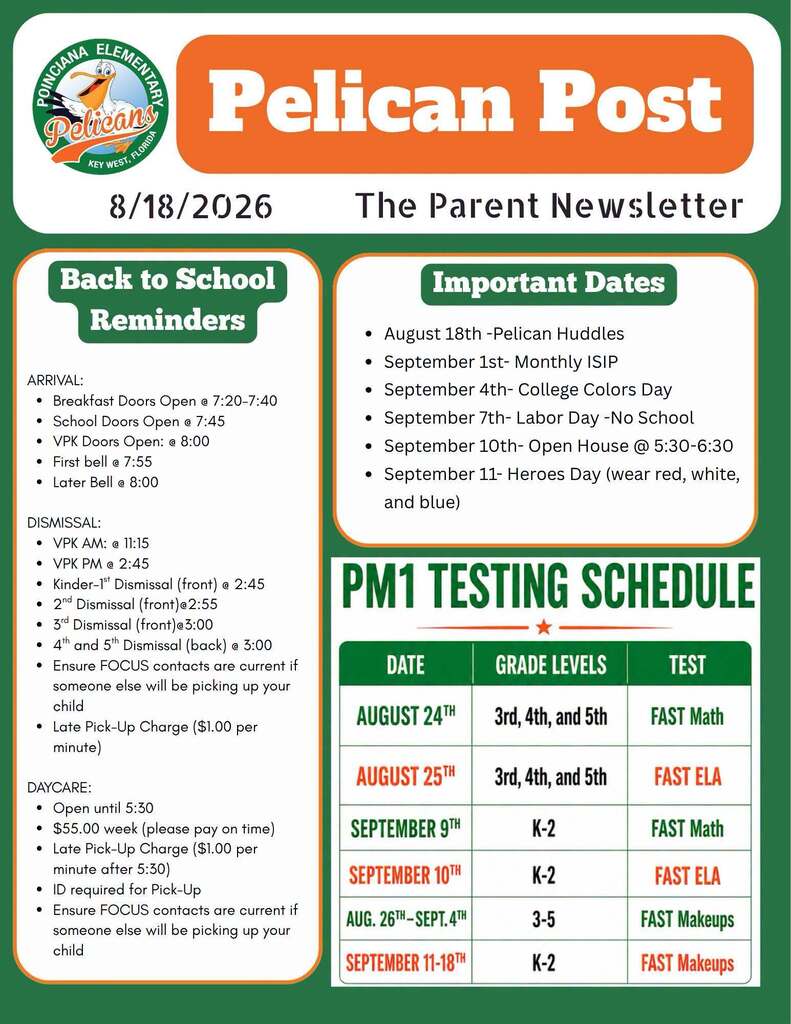Pelican Post Newsletter 08182026