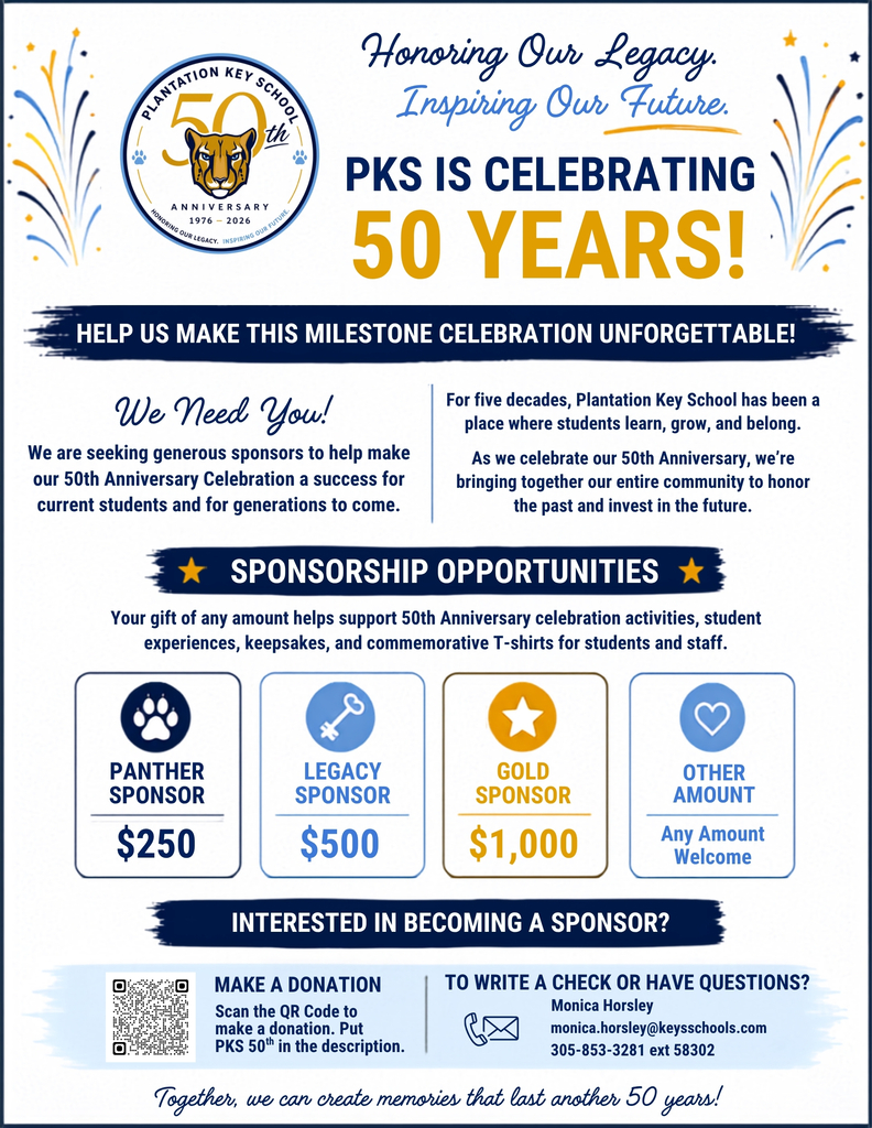 flier for 50 year celebration fundraising