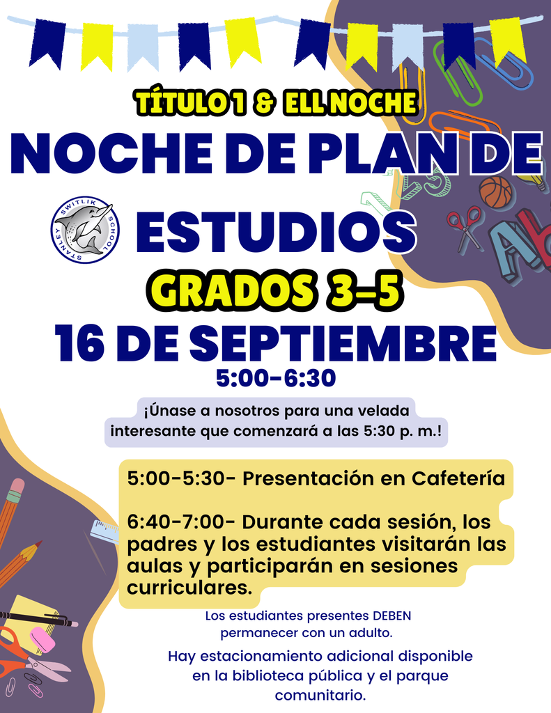 Title 1 ELL Night Grades 3-5th