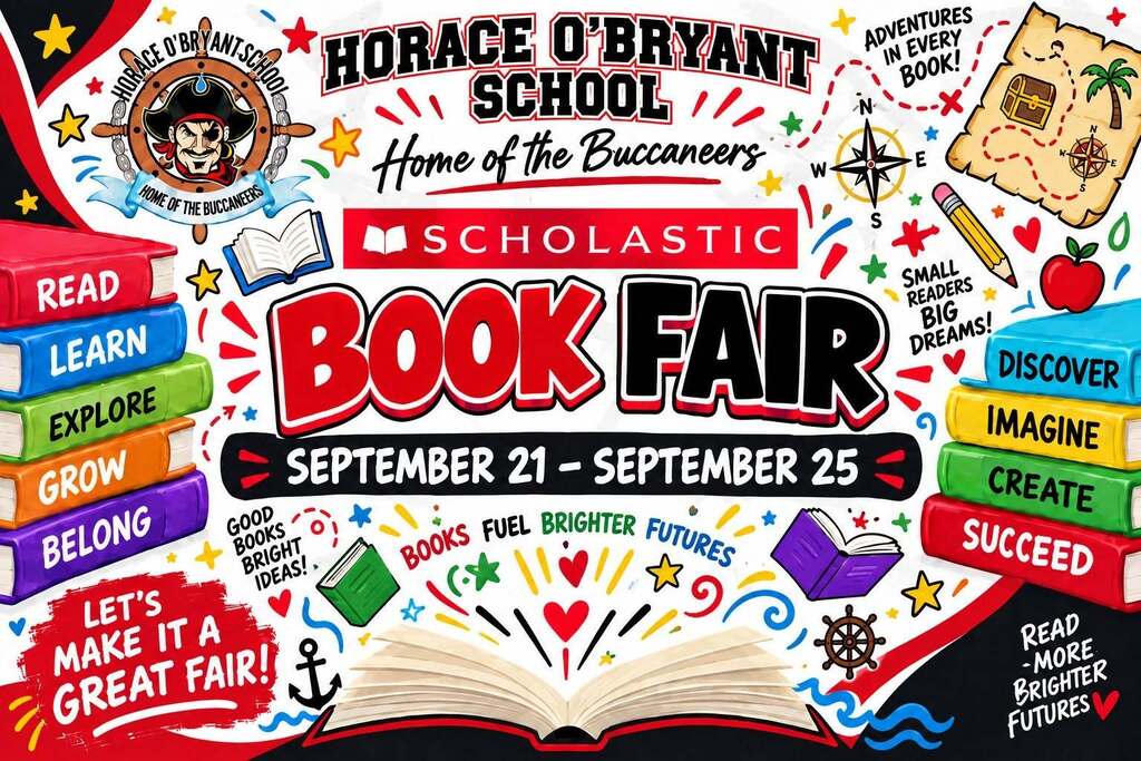 Scholastic Book Fair September 21 - 25 at HOB School