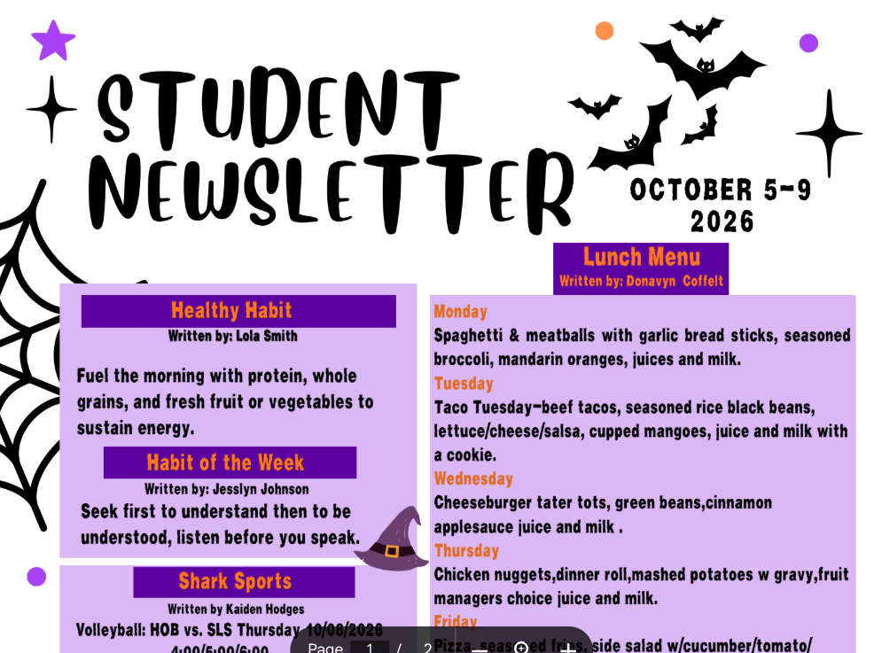 SLS Student Newsletter