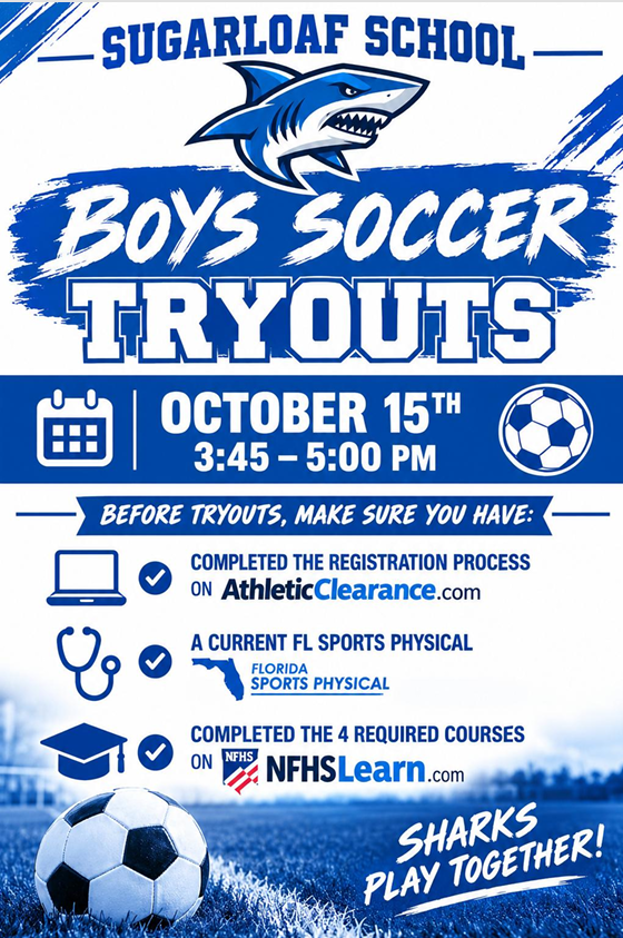 Boys' Soccer Tryouts 2026