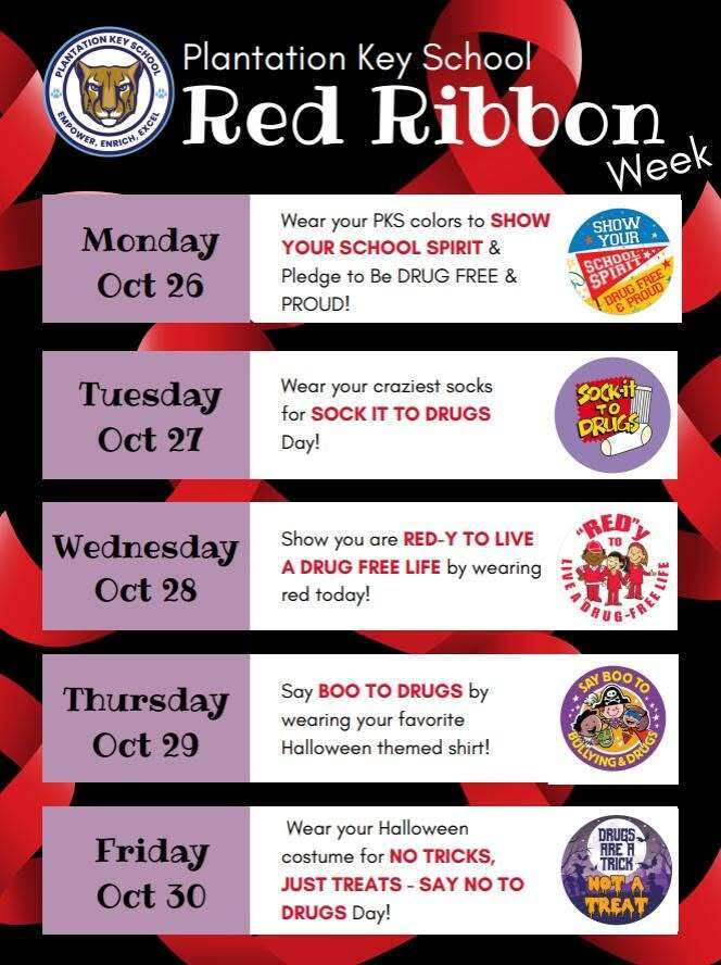 Red Ribbon Week October 26 - 30