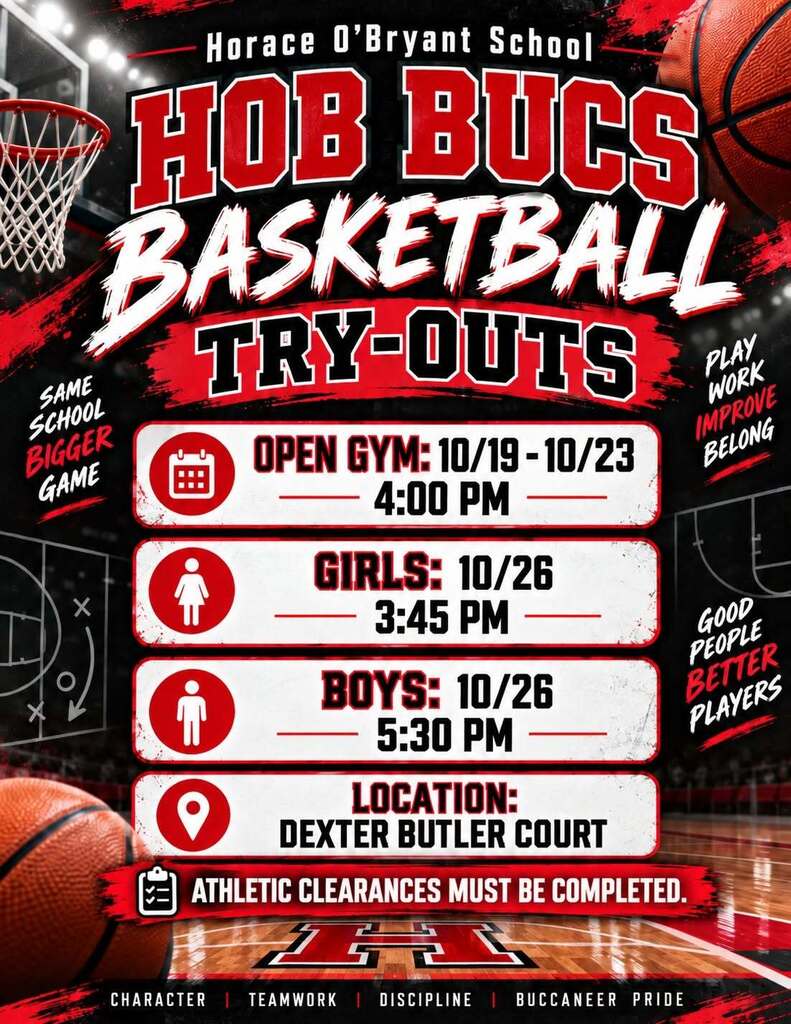 Basketball tryouts for girls and boys