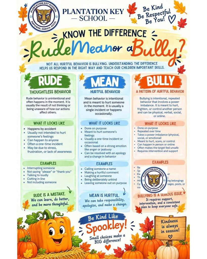 The difference between Rude, Mean and Being a Bully