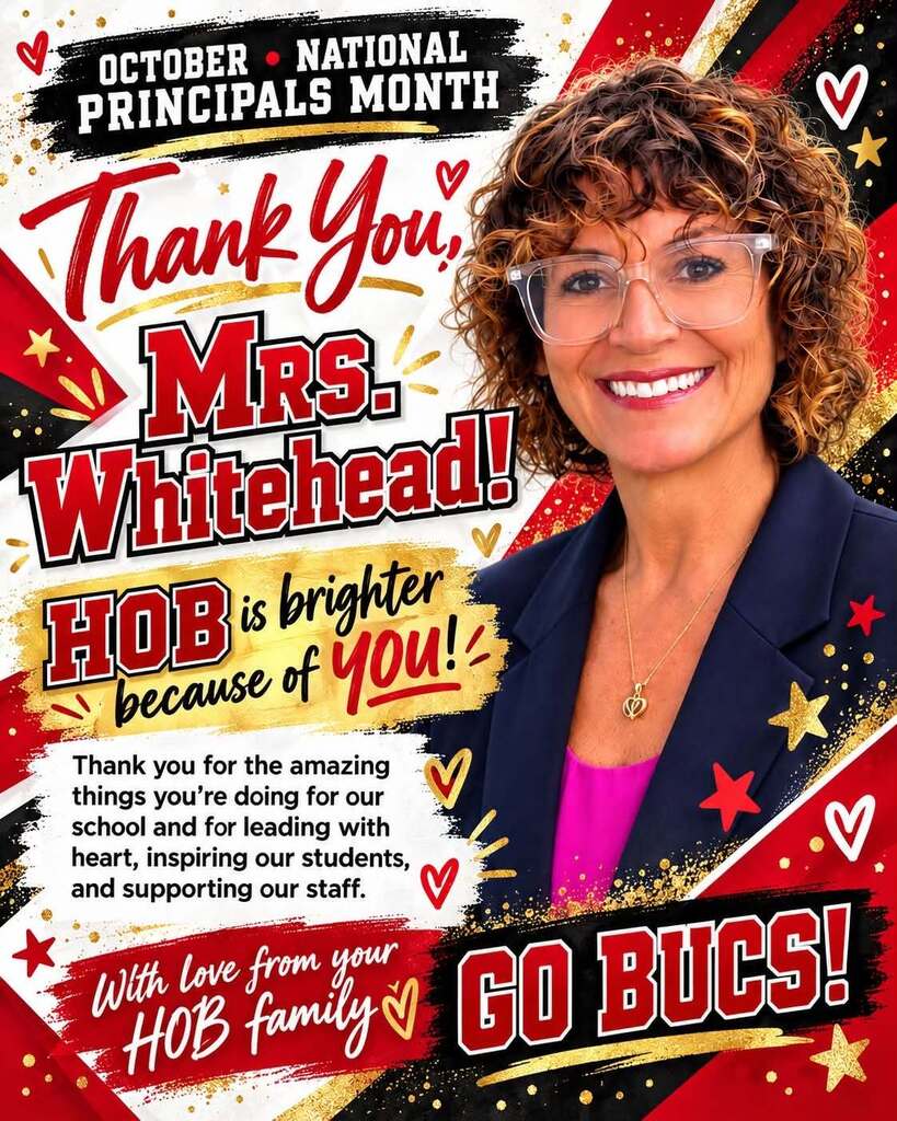 Thank you Principal Whitehead during National Principals Month.