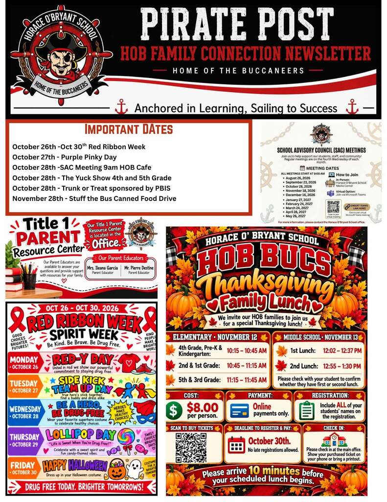 Pirate Post Newsletter for October 21, 2026
