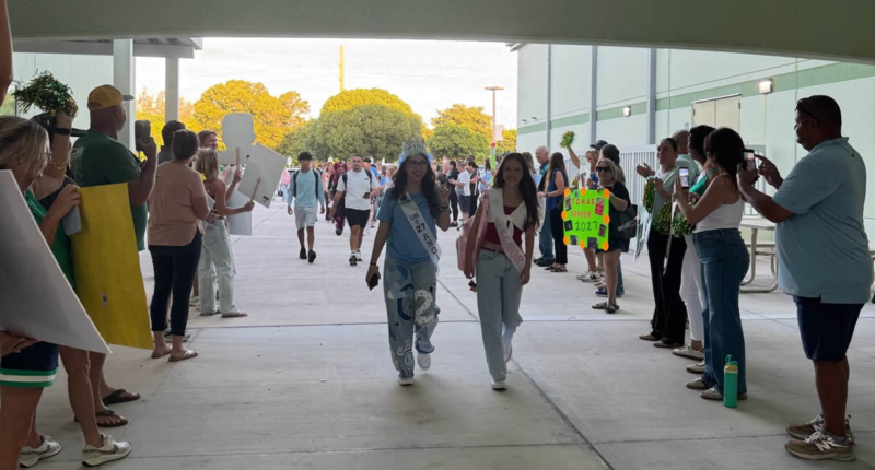 Walking in first day