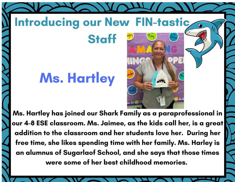 Ms. Hartley shout out