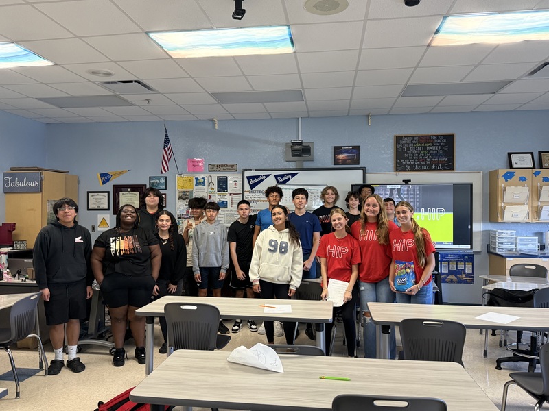 group photo of HIP students