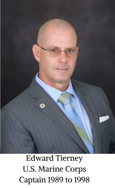 Edward Tierney U.S. Marine Corps Captain 1989 to 1998