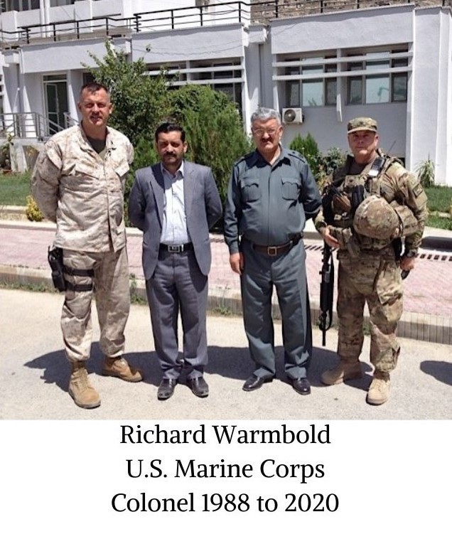 Richard Warmbold U.S. Marine Corps Colonel 1988 to 2020