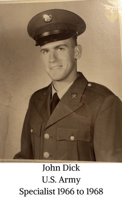 John Dick U.S. Army Specialist 1966 to 1968