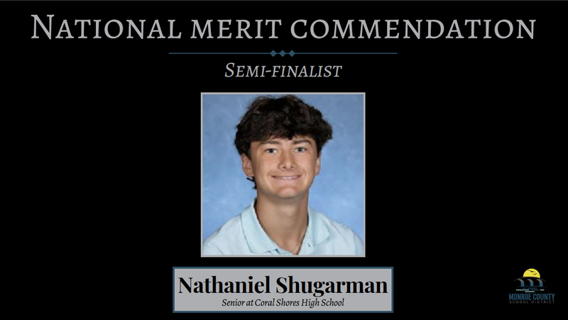 Nathaniel Shugarman, National Merit Commendation