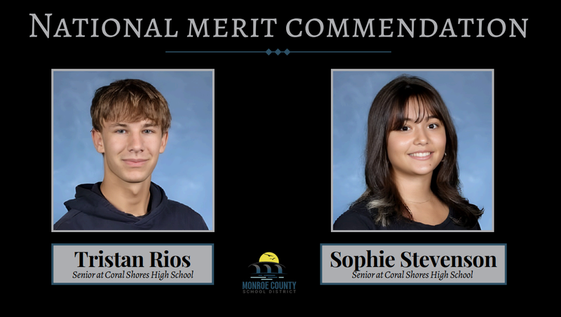 Tristan Rios and Sophi Stevenson, National Merit Commendations