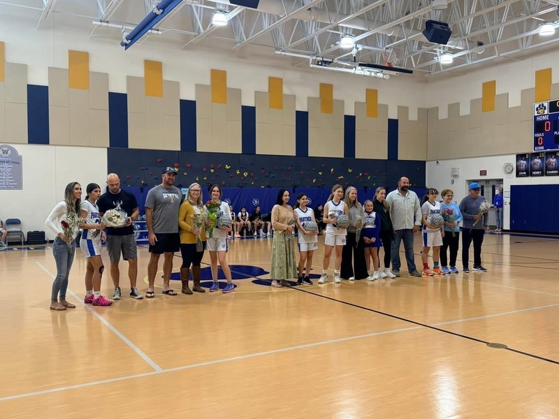 8th grade girl basketball players and parents