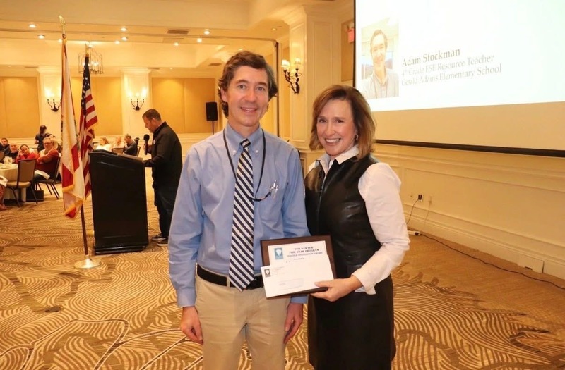 Adam Stockman Teacher of the Quarter