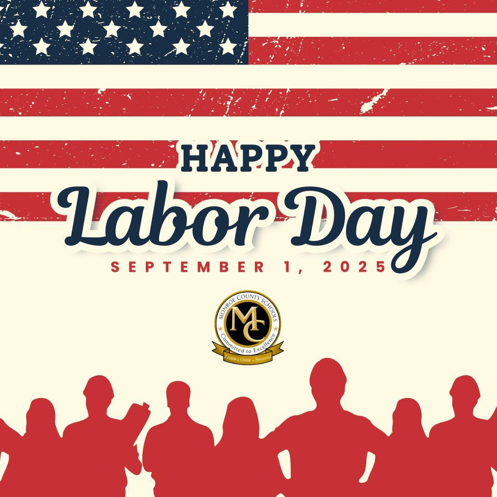 Happy Labor Day with American flag