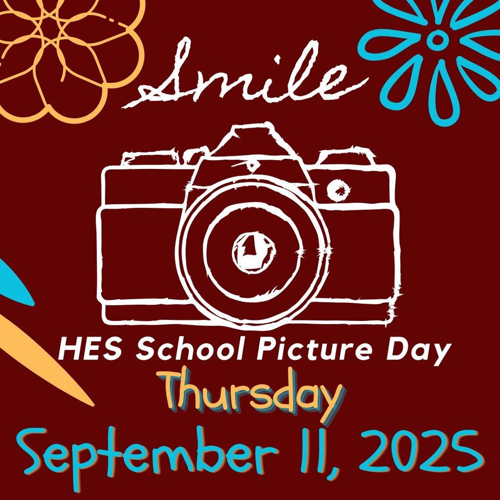 fall picture day is at HES on Thursday, September 11, 2025